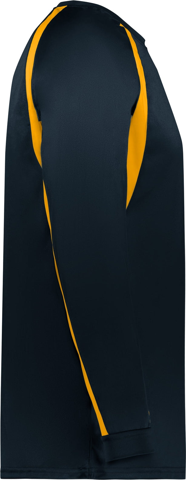 Right View of BA NAVY/GOLD YOUTH HOOK L/S TEE