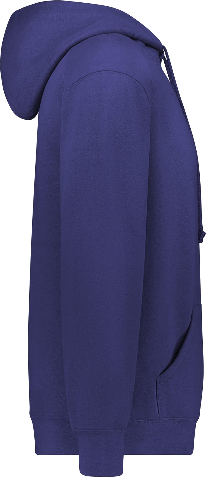 Right View of BA PURPLE ATHLETIC FLEECE HOODIE