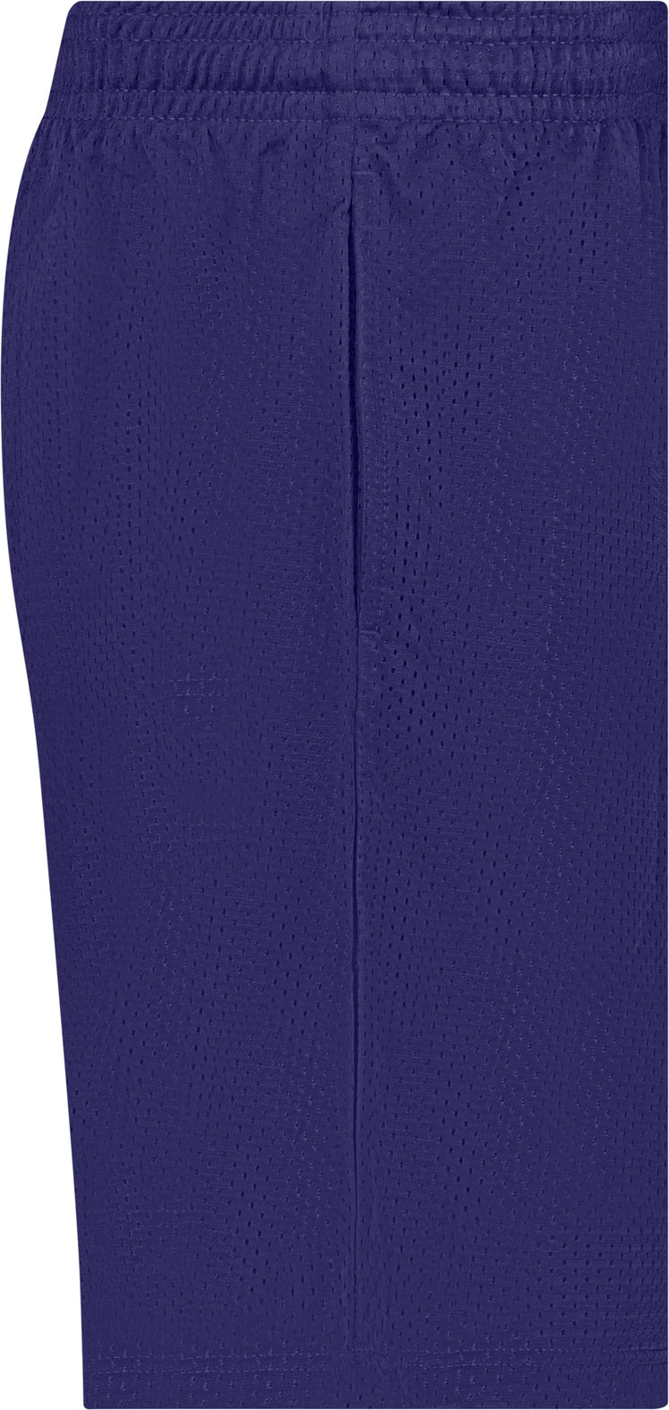 Right View of BA PURPLE POCKETED MESH SHORT