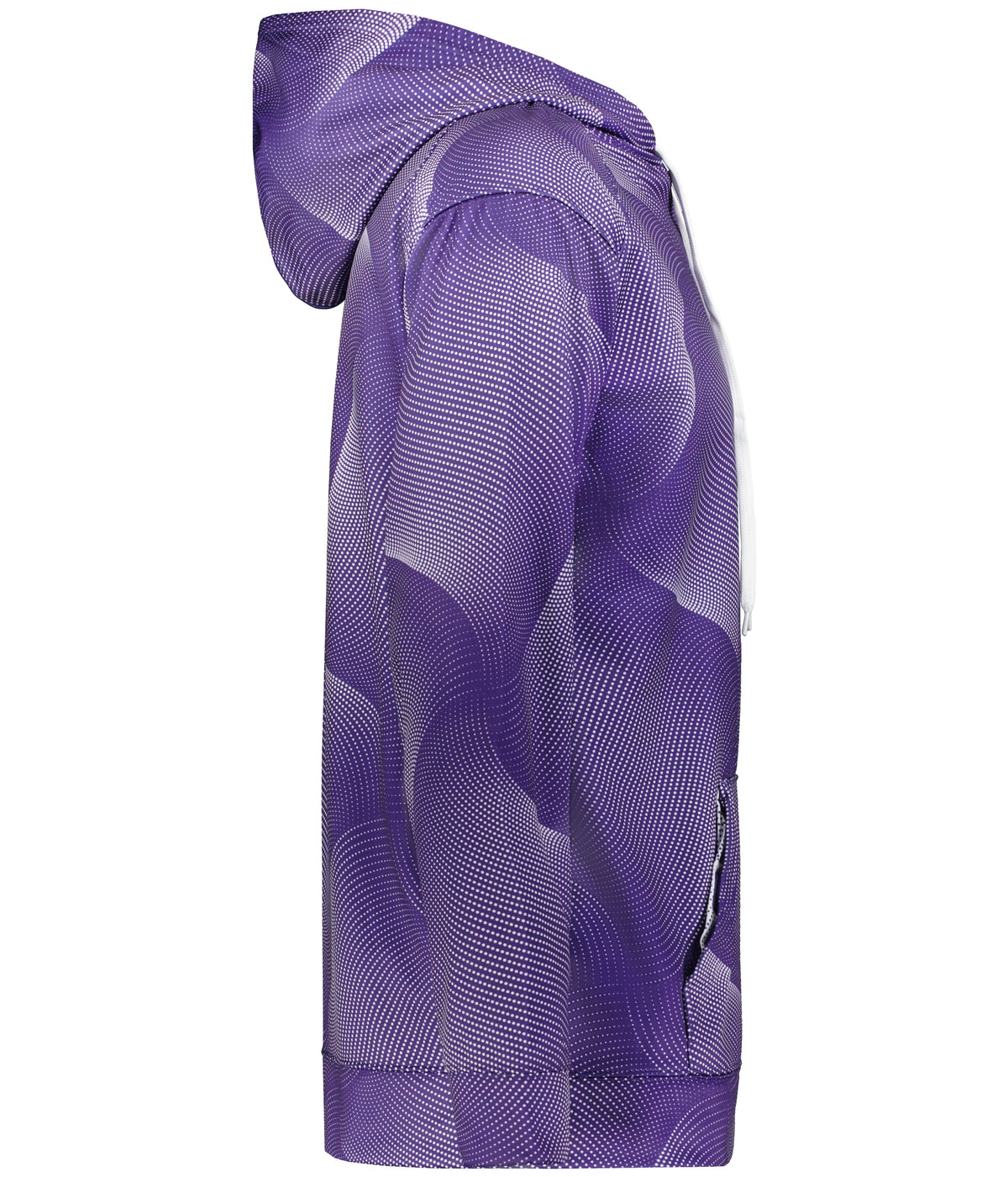 Right View of BA PURPLE WARP WARP HOOD