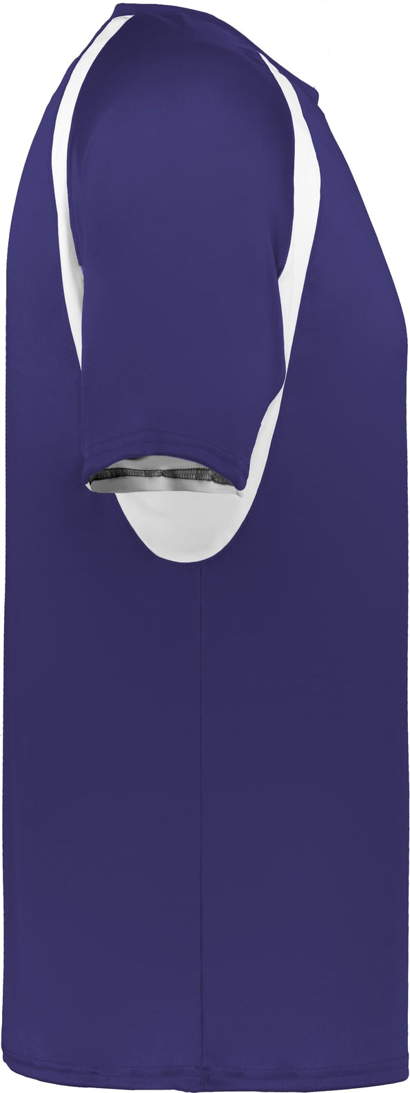 Right View of BA PURPLE/WHITE HOOK TEE