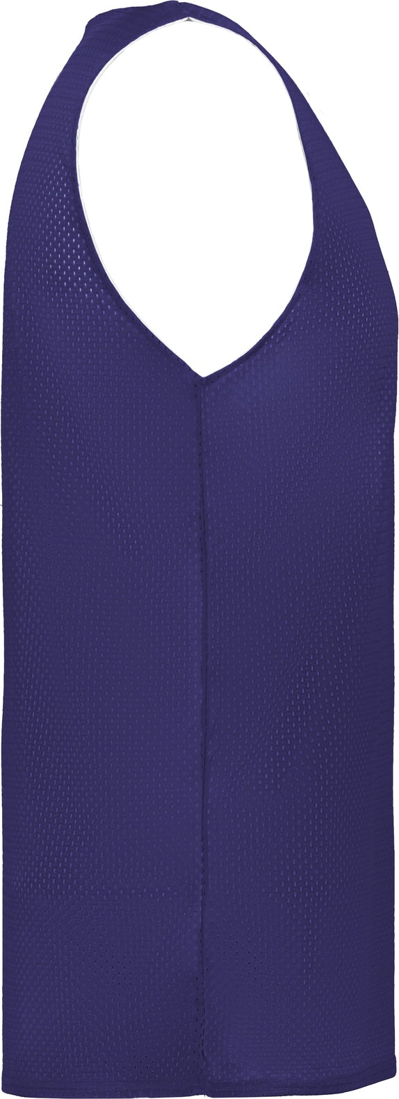 Right View of BA PURPLE/WHITE MESH REVERSIBLE JERSEY