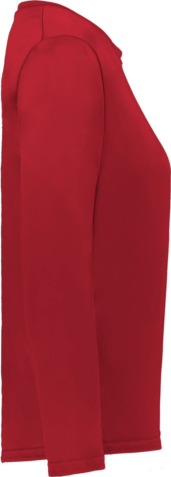 Right View of BA RED LADIES C2 L/S TEE