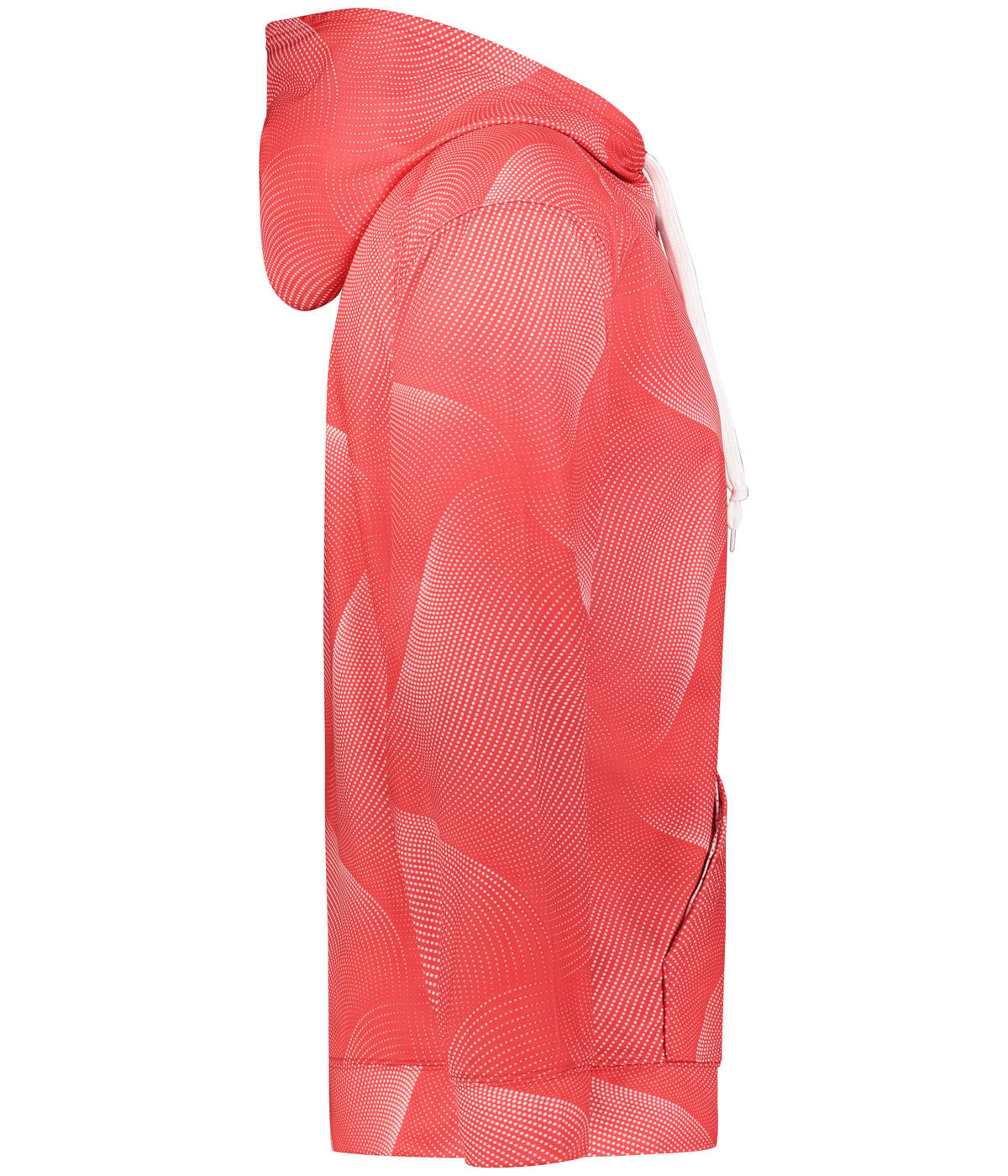 Right View of BA RED WARP WARP HOOD