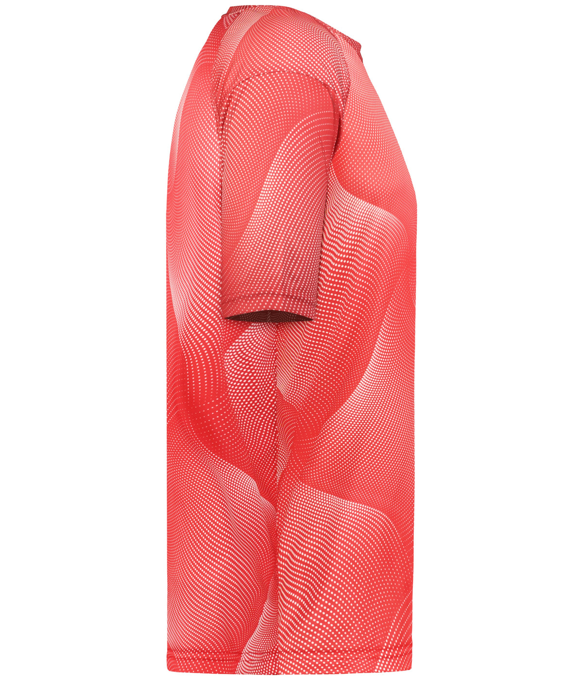 Right View of BA RED WARP WARP TEE