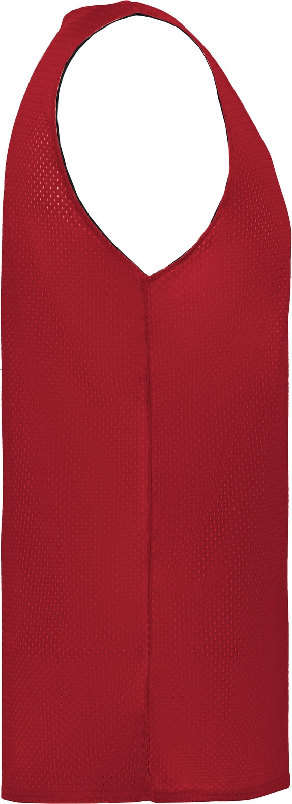 Right View of BA RED/BLACK MESH REVERSIBLE JERSEY