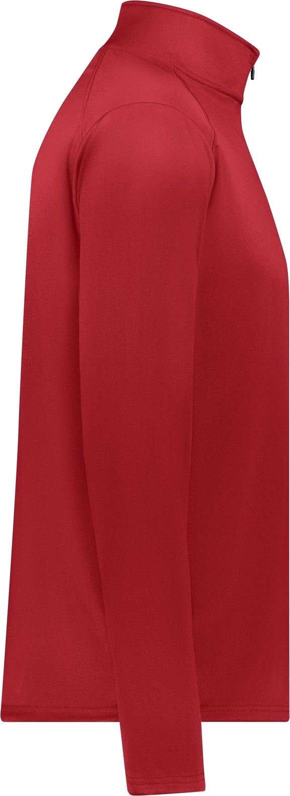 Right View of BA RED/GRAPHITE B-CORE 1/4 ZIP