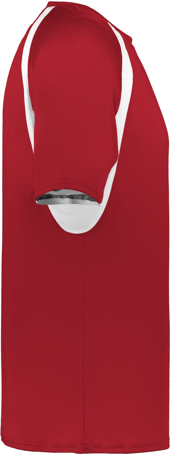 Right View of BA RED/WHITE HOOK TEE