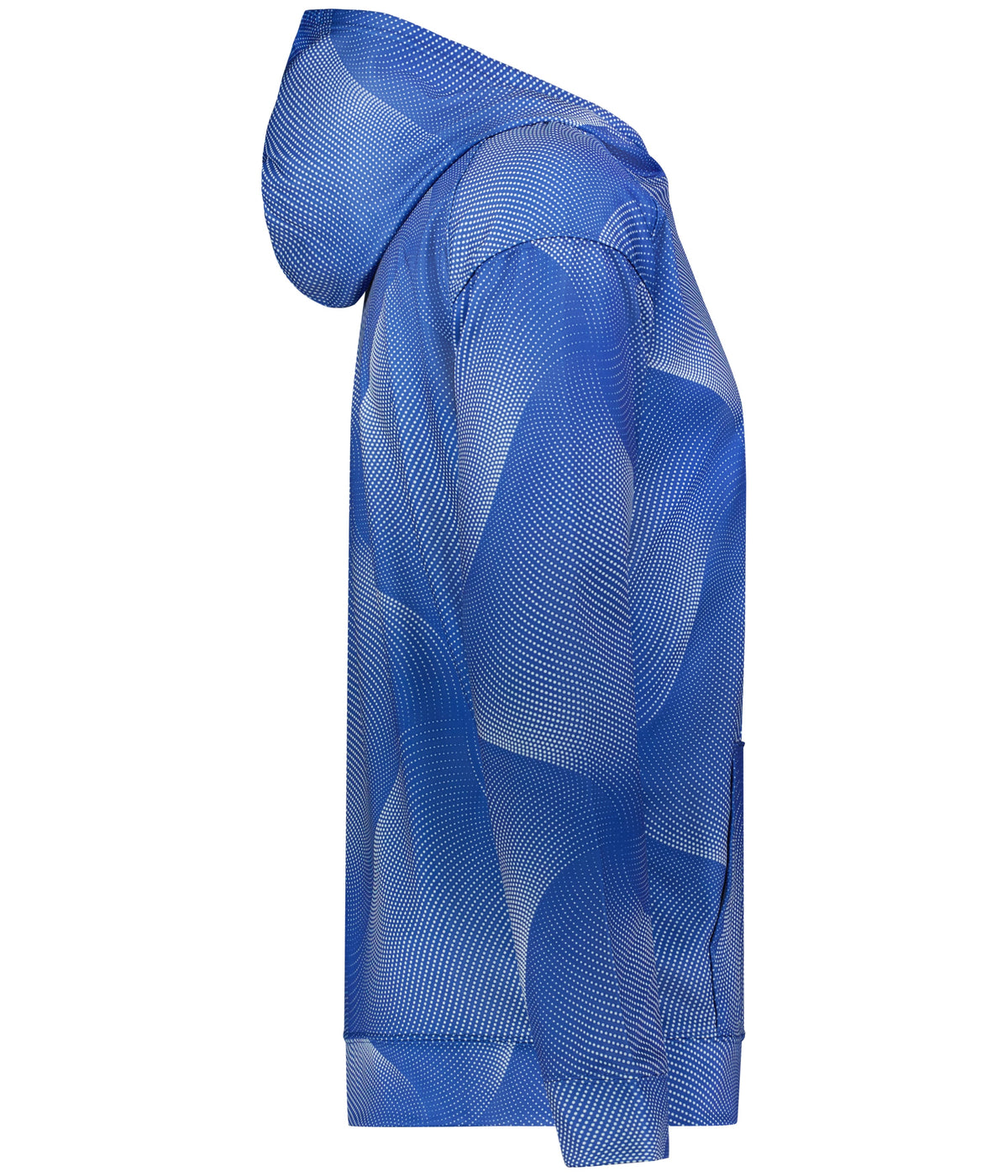 Right View of BA ROYAL WARP YOUTH WARP HOODIE