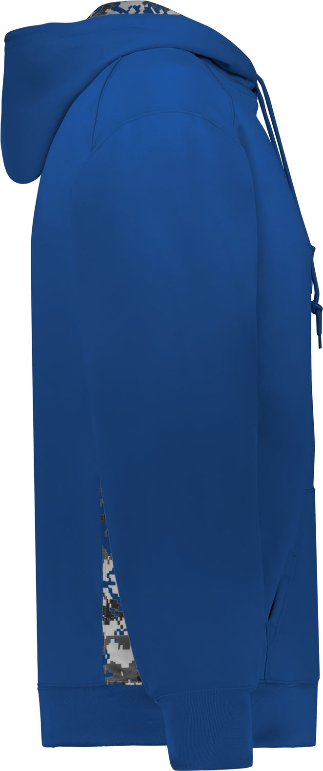 Right View of BA ROYAL/ROYAL DIGITAL DIGITAL COLOR BLOCK HOODIE
