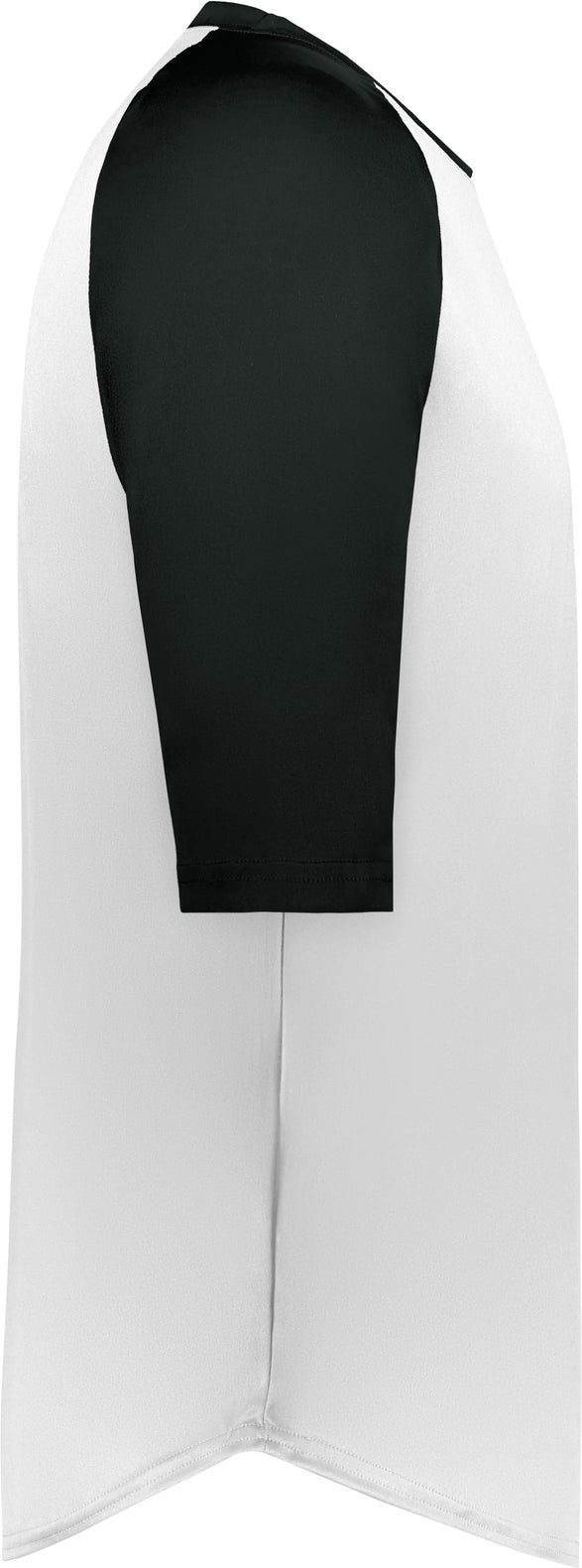 Right View of BA WHITE/BLACK B-BASEBALL TEE