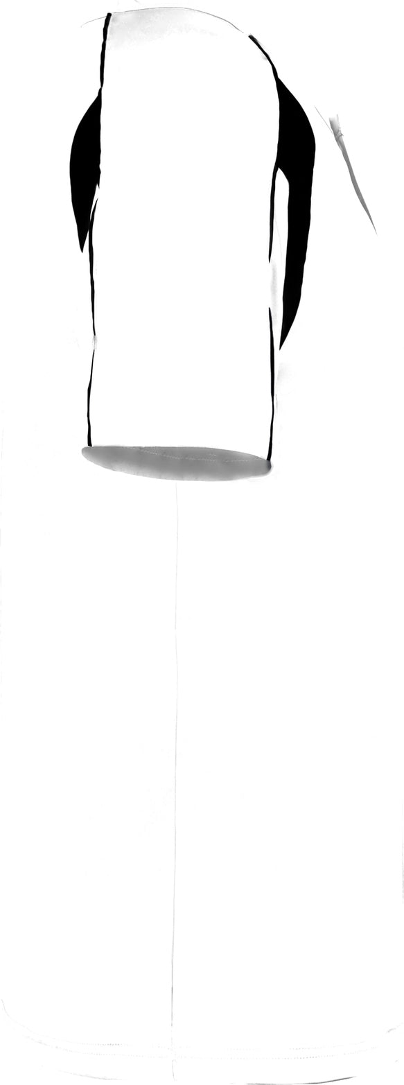 Right View of BA WHITE/BLACK YOUTH PRO PLACKET