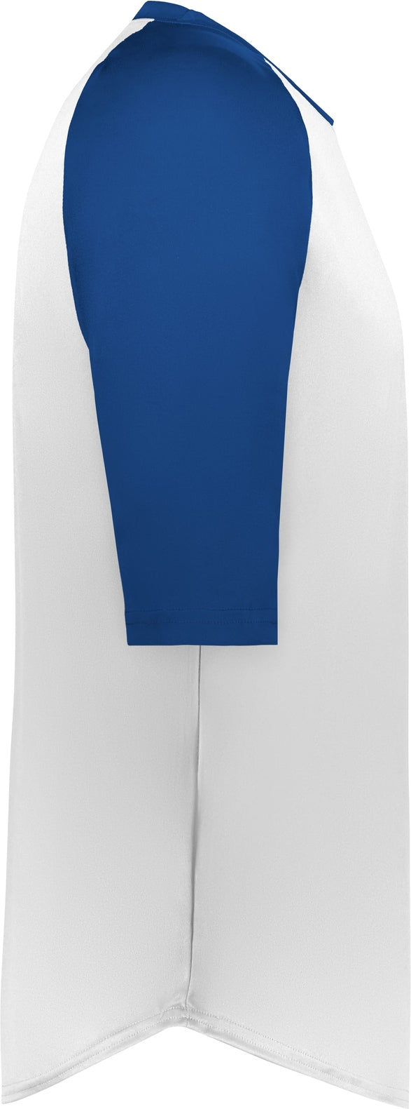 Right View of BA WHITE/ROYAL B-BASEBALL TEE