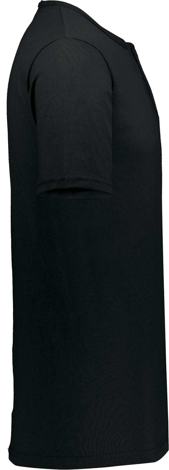 Right View of BLACK ADULT TWO-BUTTON BASEBALL