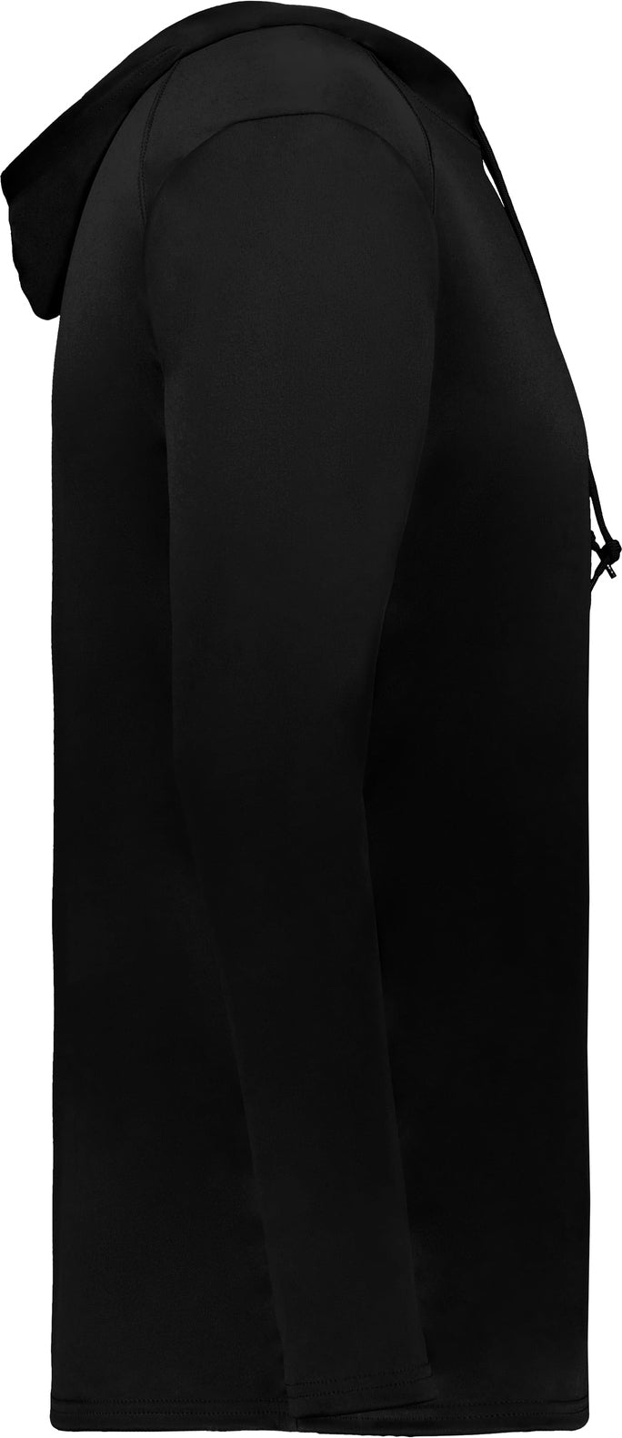 Right View of BLACK B-CORE L/S HOOD TEE