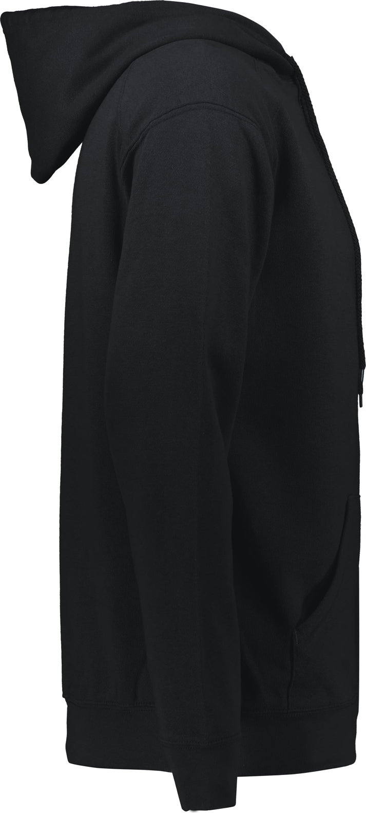 Right View of BLACK C2 FLEECE HOODIE