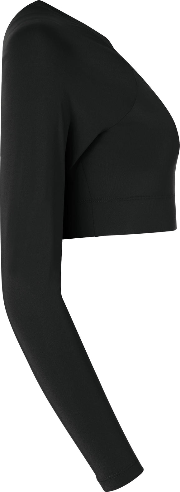 Right View of BLACK LADIES V-NECK LINER