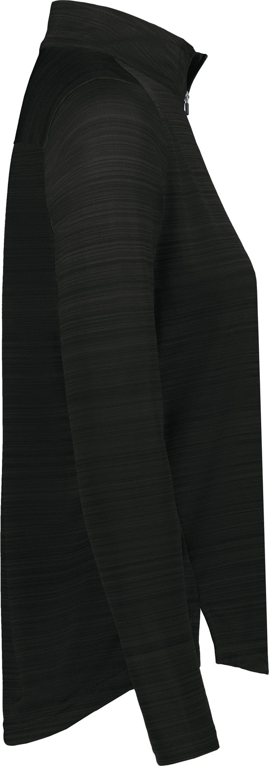 Right View of BLACK LDS PURSUIT 1/2 ZIP PULLOVER