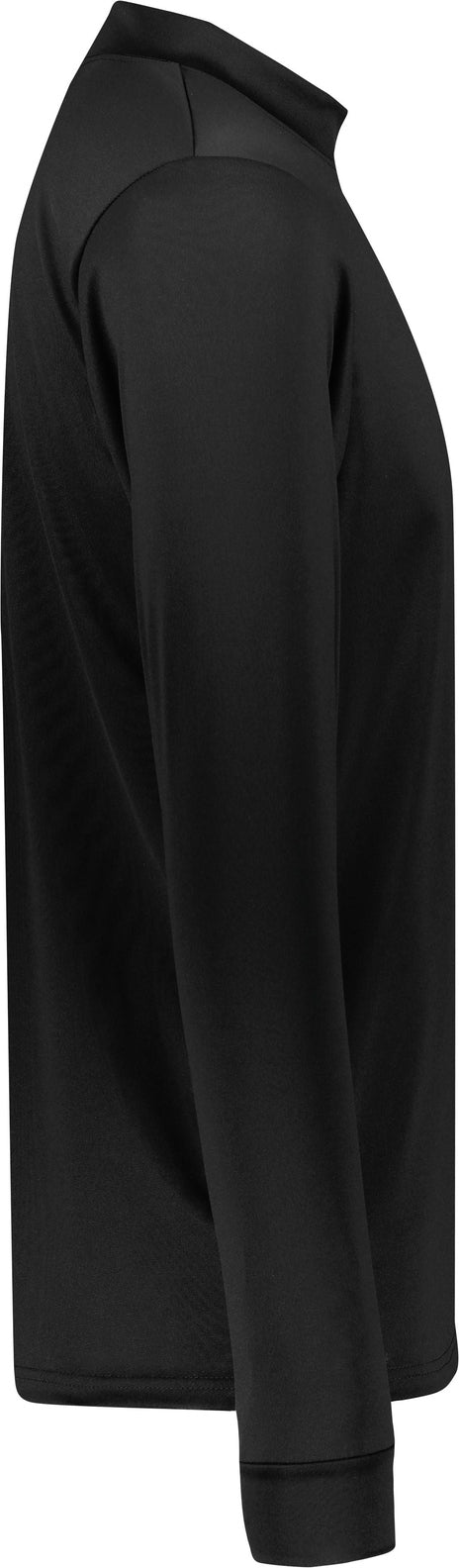 Right View of BLACK WICKING MOCK TURTLENECK