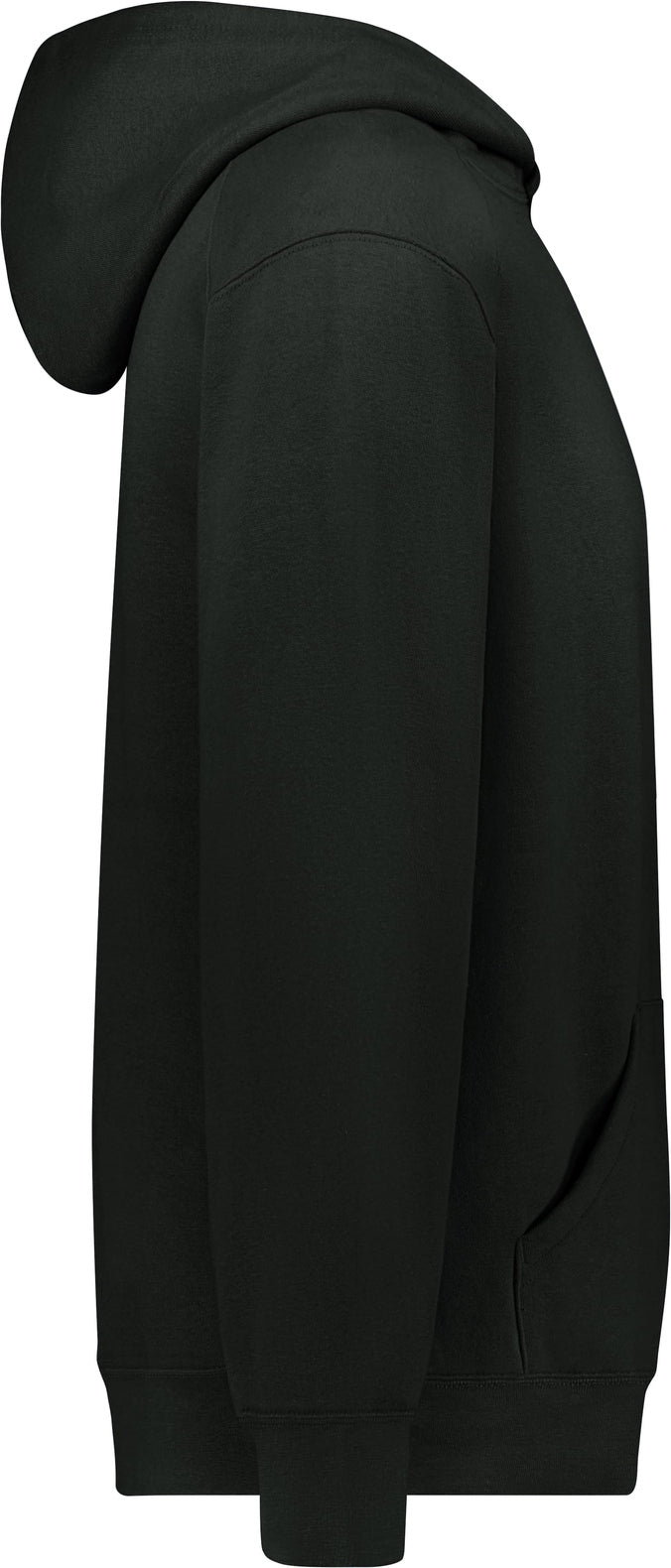 Right View of BLACK YOUTH ATHLTIC FLEECE HOODIE