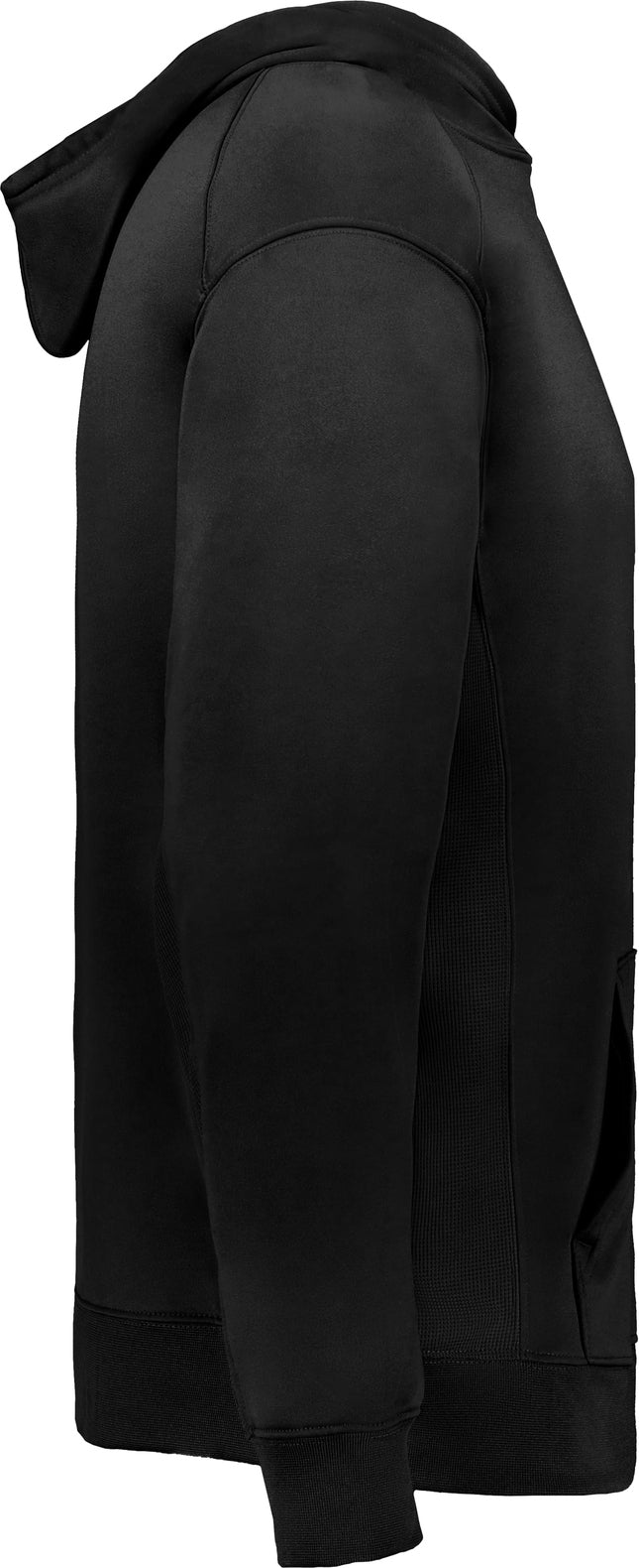 Right View of BLACK YOUTH PERFORMANCE FLEECE HOODI