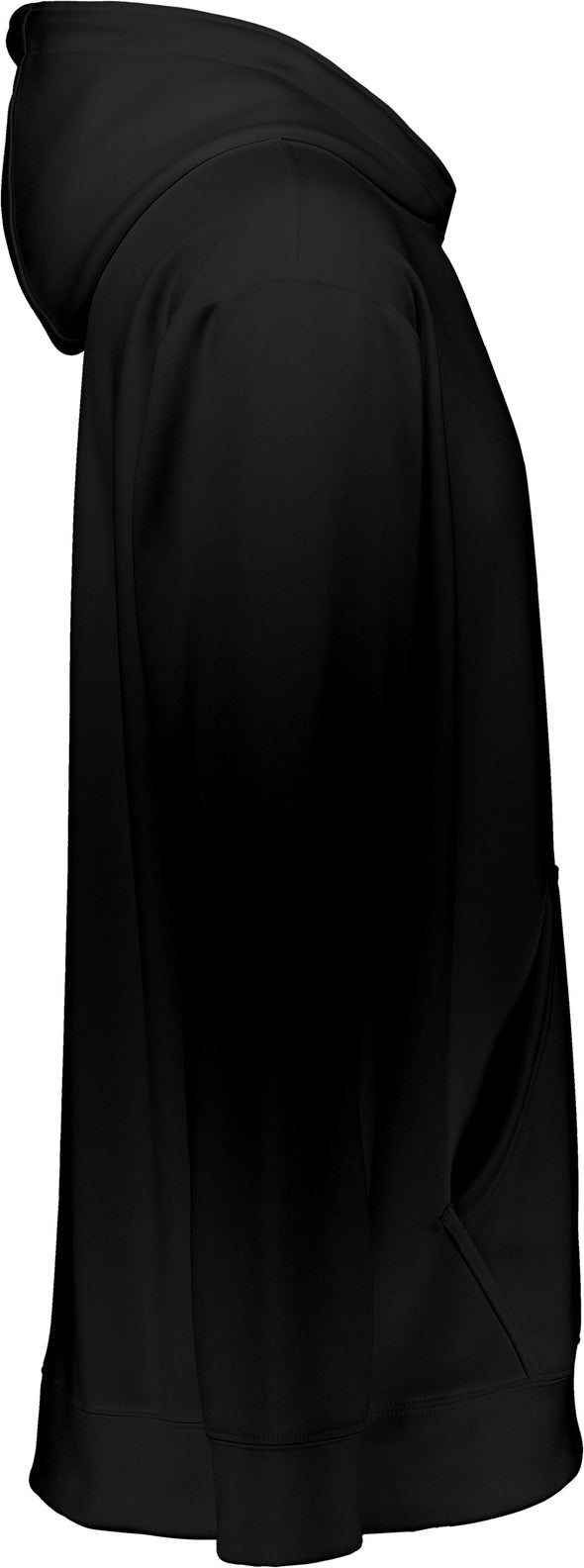 Right View of BLACK YTH WCKNG FLCE HOOD SWEATSHIRT