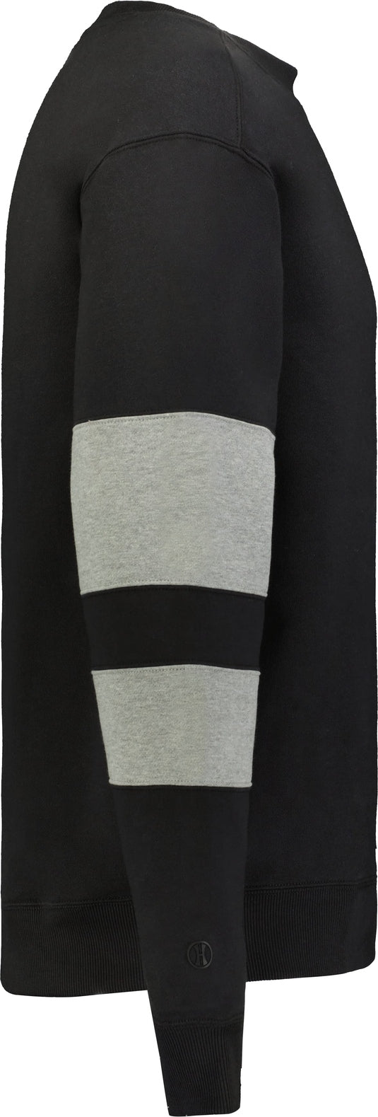 Right View of BLACK/CHARCOAL HEATHER JACKSON WAY CREW