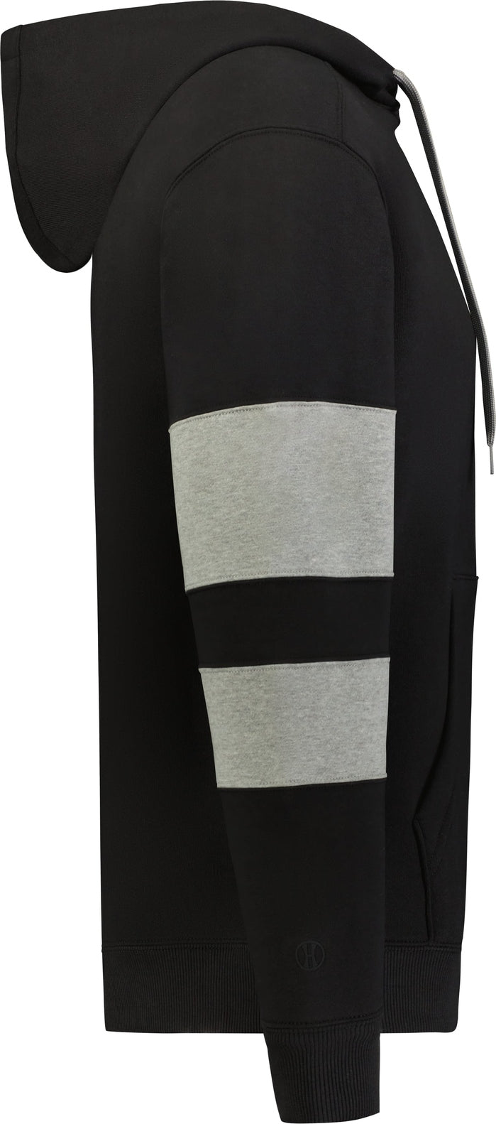 Right View of BLACK/CHARCOAL HEATHER JACKSON WAY HOODIE