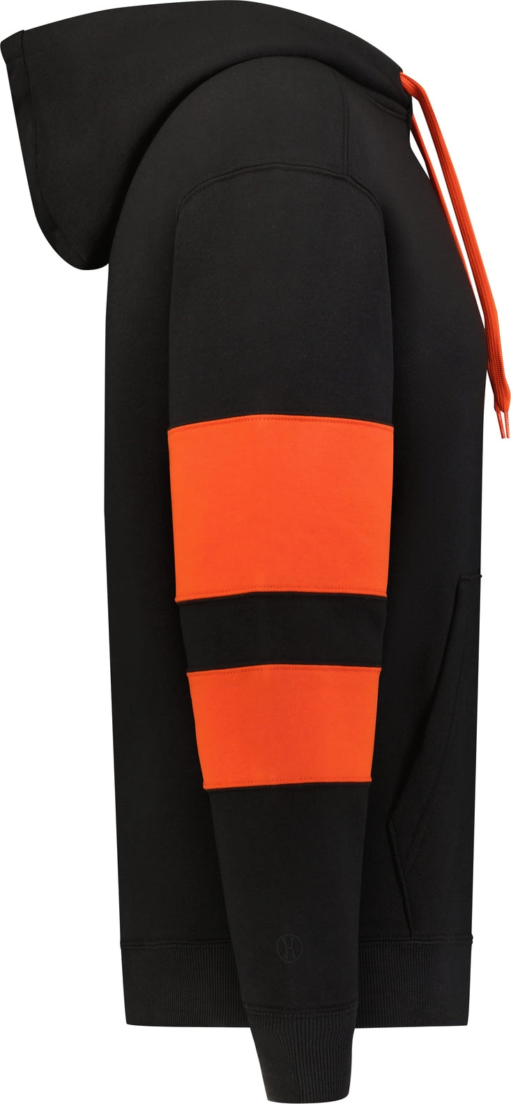 Right View of BLACK/ORANGE JACKSON WAY HOODIE