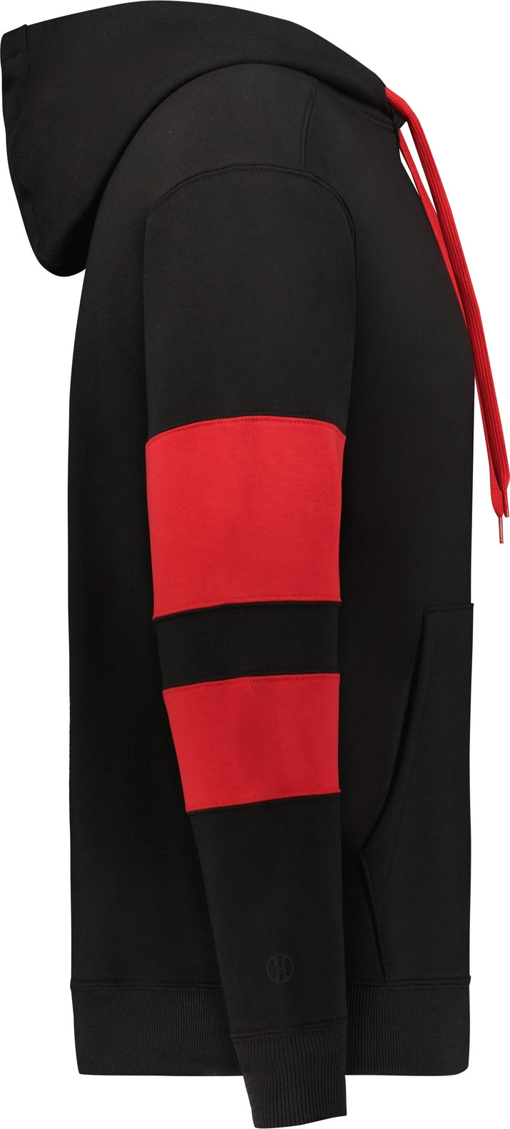 Right View of BLACK/SCARLET JACKSON WAY HOODIE