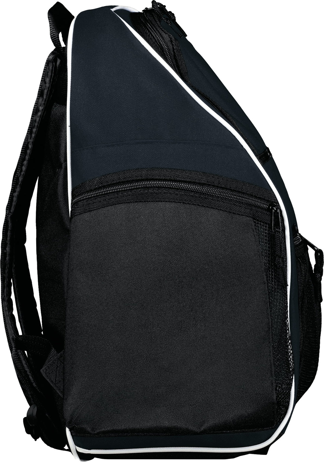Right View of BLACK/WHITE PLAYER BACKPACK