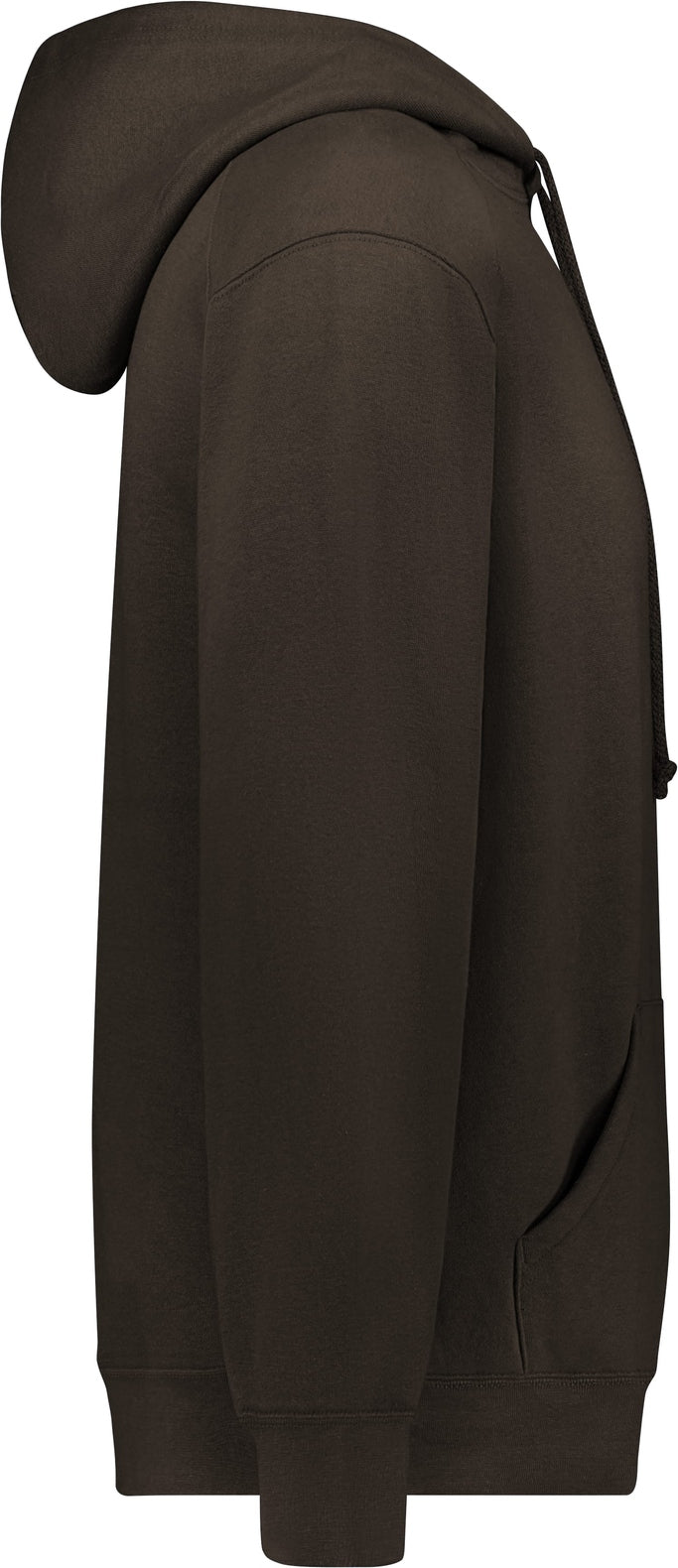 Right View of BROWN ATHLETIC FLEECE HOODIE