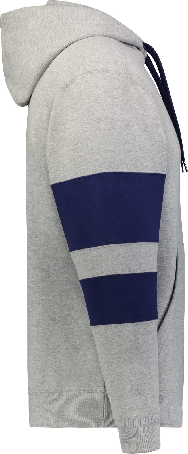 Right View of CHARCOAL HEATHER/NAVY JACKSON WAY HOODIE