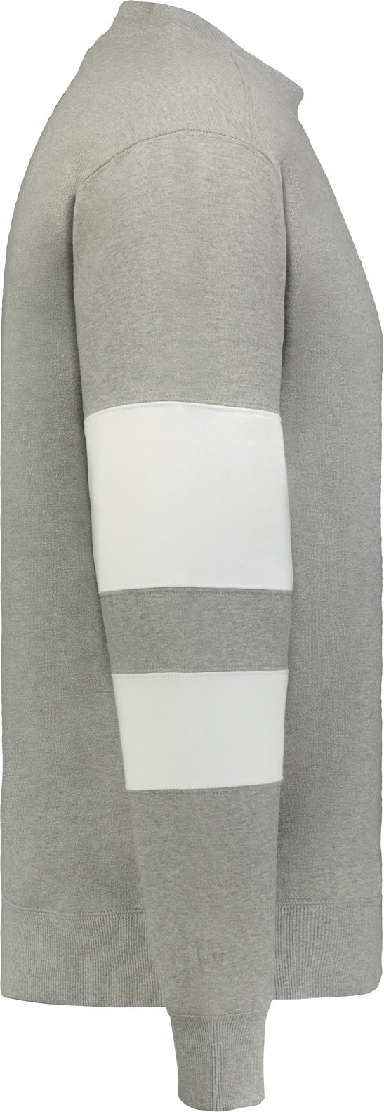 Right View of CHARCOAL HEATHER/WHITE JACKSON WAY CREW