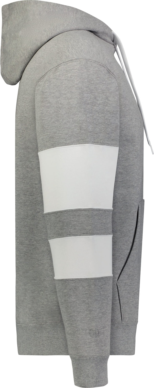 Right View of CHARCOAL HEATHER/WHITE JACKSON WAY HOODIE