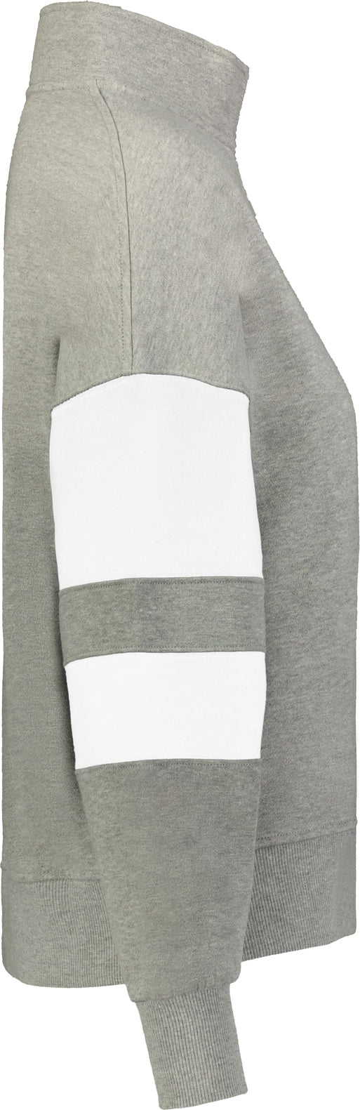 Right View of CHARCOAL HEATHER/WHITE JACKSON WAY LDS PULLOVER