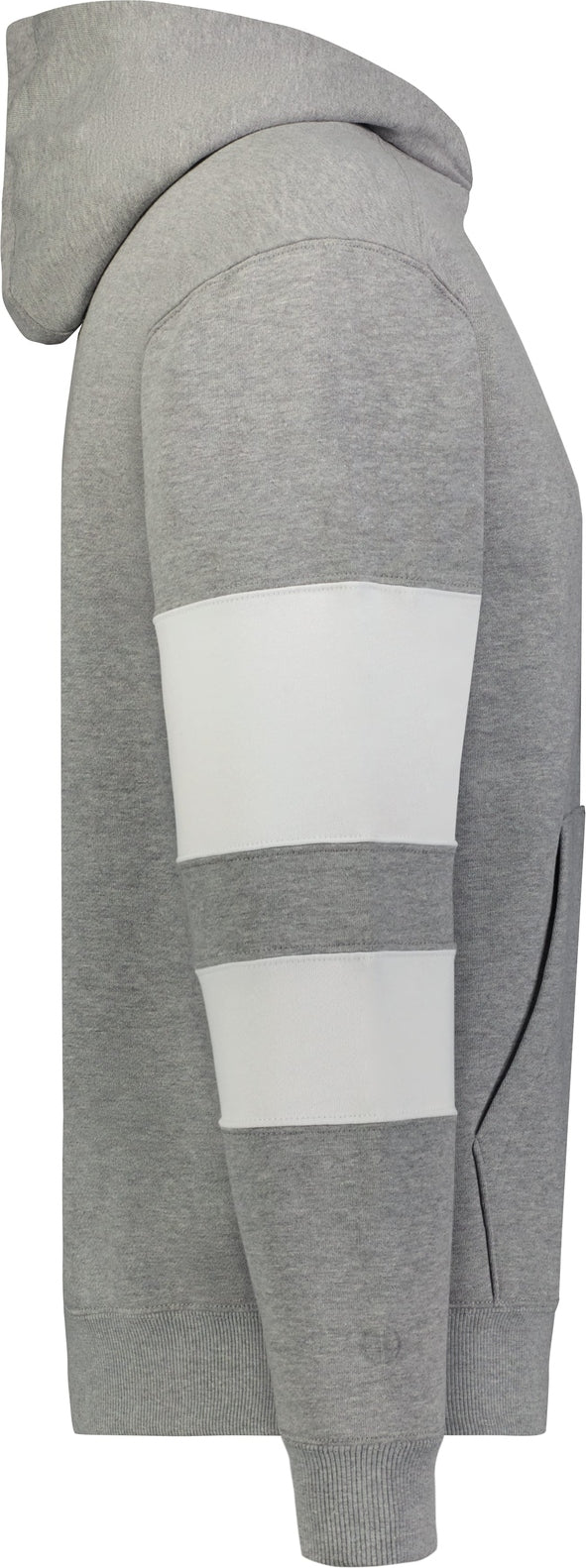 Right View of CHARCOAL HEATHER/WHITE YTH JACKSON WAY HOODIE