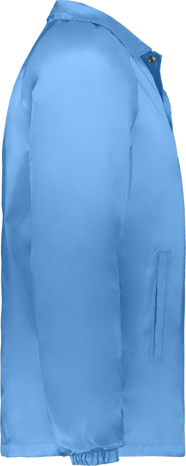Right View of COLUMBIA BLUE NYLON COACH S JACKET/LINED