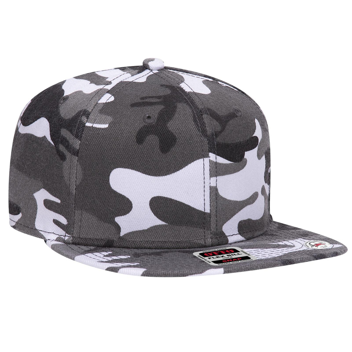 Right View of CP025 - Camo 025 OTTO CAP "OTTO SNAP" 6 Panel Pro Style Snapback Hat