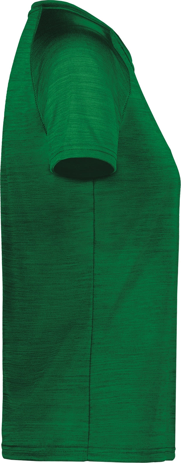 Right View of DARK GREEN HEATHER LDS ALL-PRO TEE