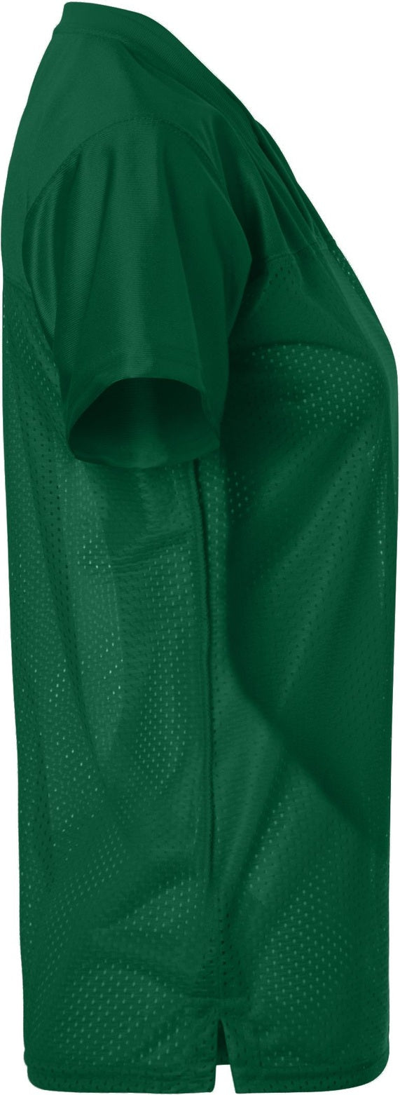 Right View of DARK GREEN LDS JR FIT REPLICA FOOTBALL T