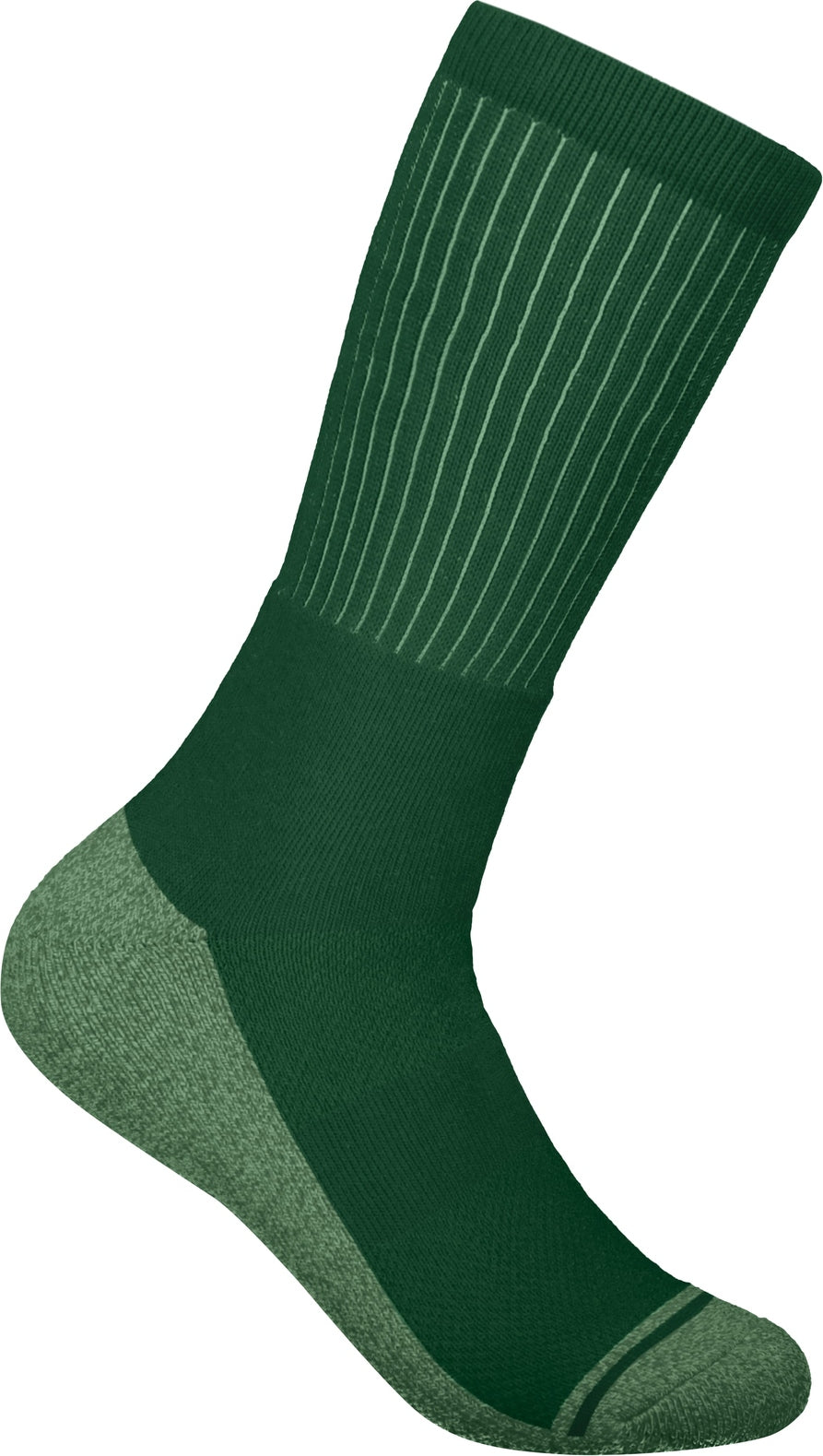Right View of DARK GREEN TONAL CREW SOCK