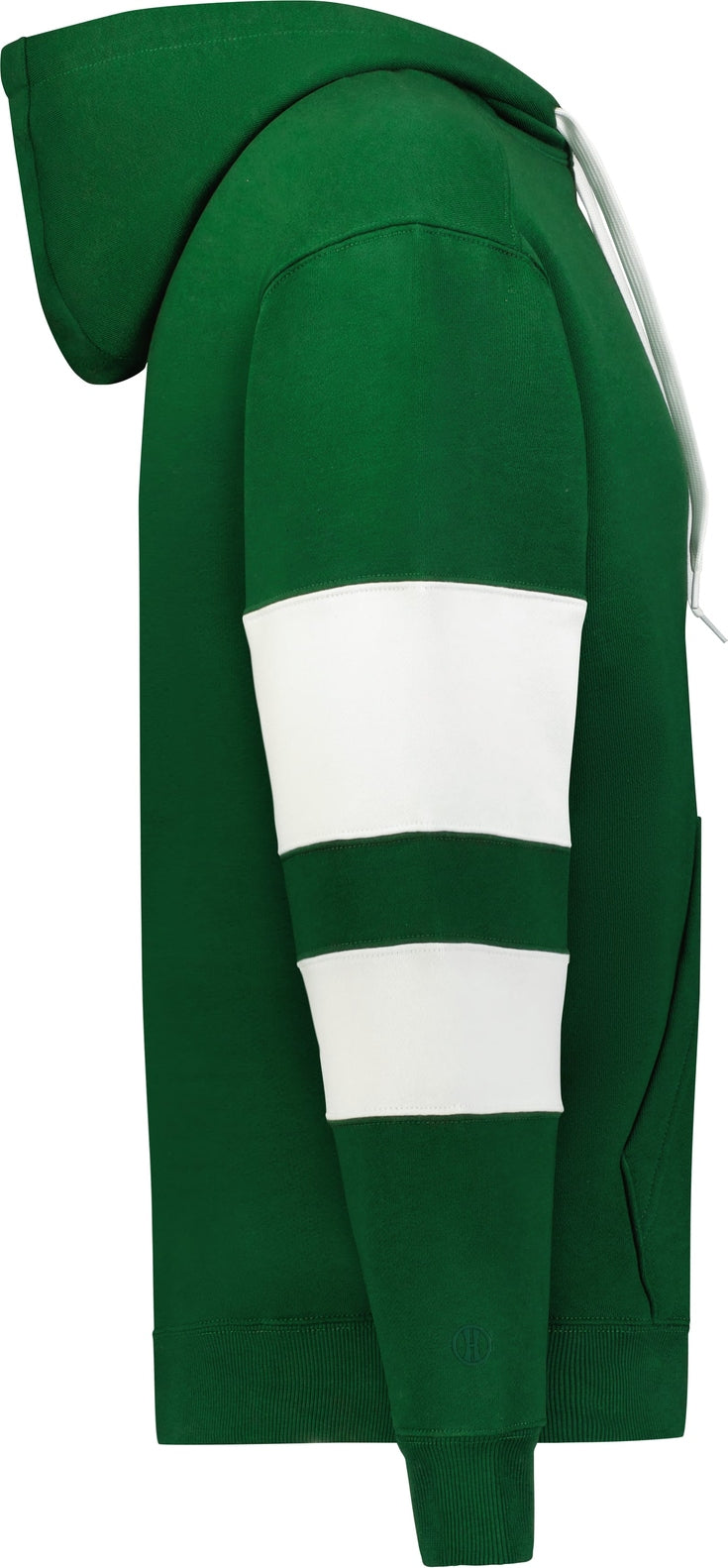 Right View of DARK GREEN/WHITE JACKSON WAY HOODIE