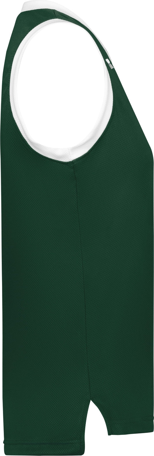Right View of DARK GREEN/WHITE LDS COOLCORE ELITE JERSEY