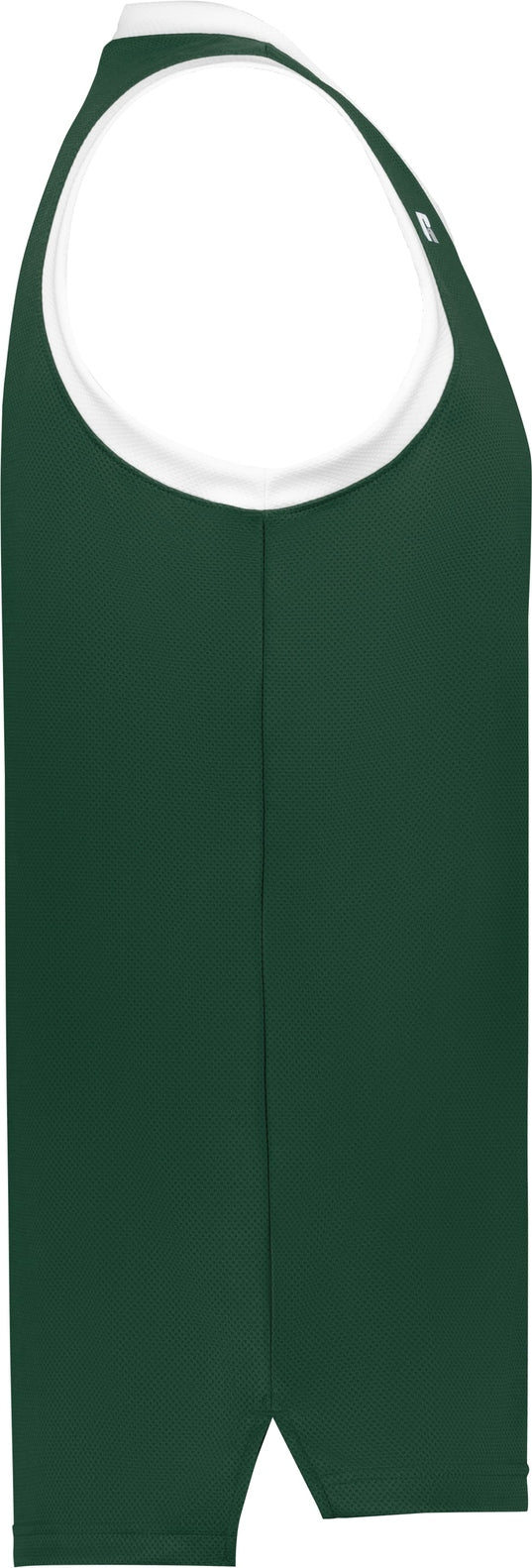 Right View of DARK GREEN/WHITE YTH COOLCORE ELITE JERSEY