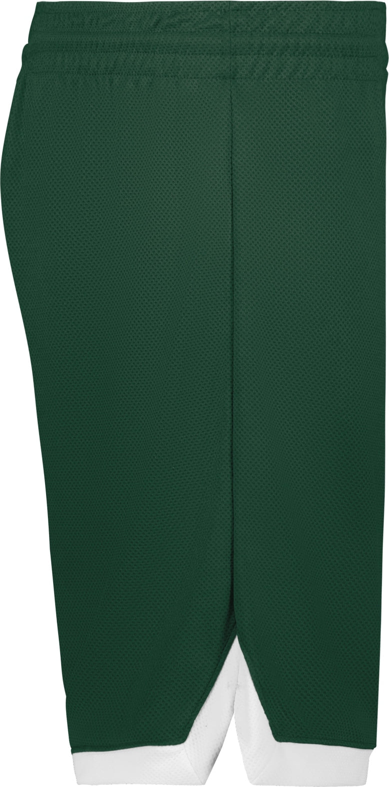 Right View of DARK GREEN/WHITE YTH COOLCORE ELITE SHORTS