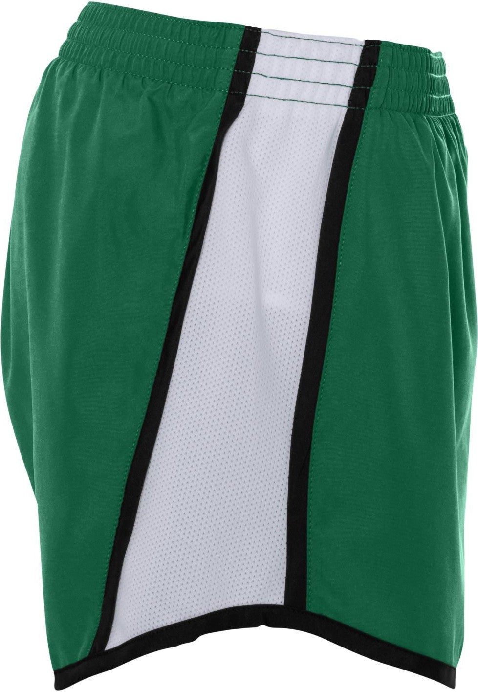 Right View of DARK GREEN/WHITE/BLACK LDS JR FIT PULSE TEAM SHORT