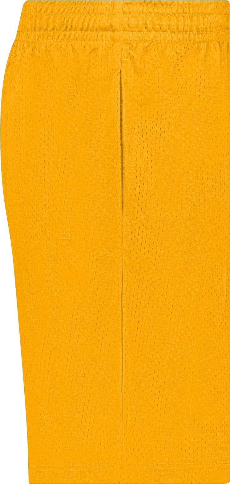 Right View of GOLD POCKETED MESH SHORT