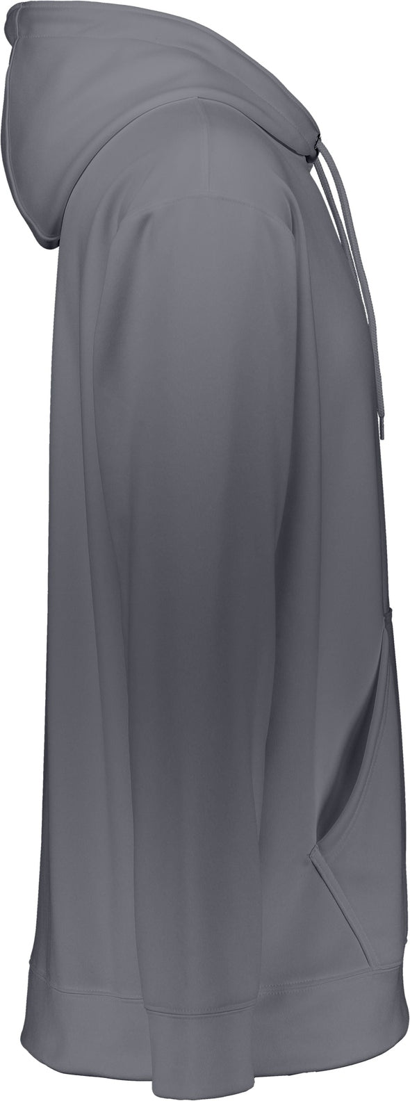 Right View of GRAPHITE WICKING FLEECE HOOD SWEATSHIRT