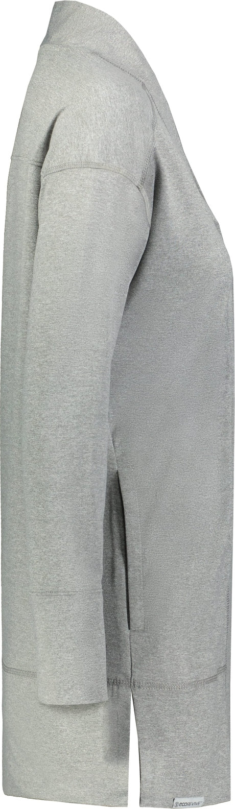 Right View of GREY HEATHER LADIES VENTURA CARDIGAN